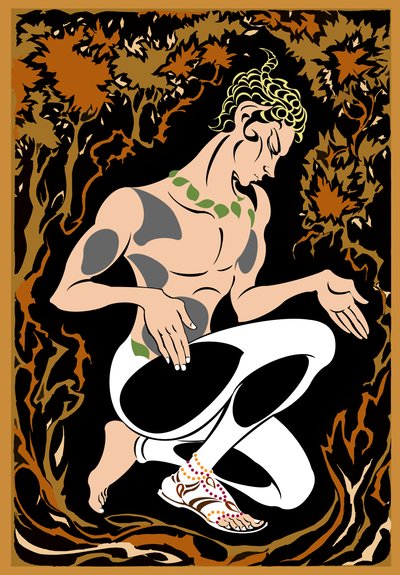 Vaslav Nijinsky come il fauno in L